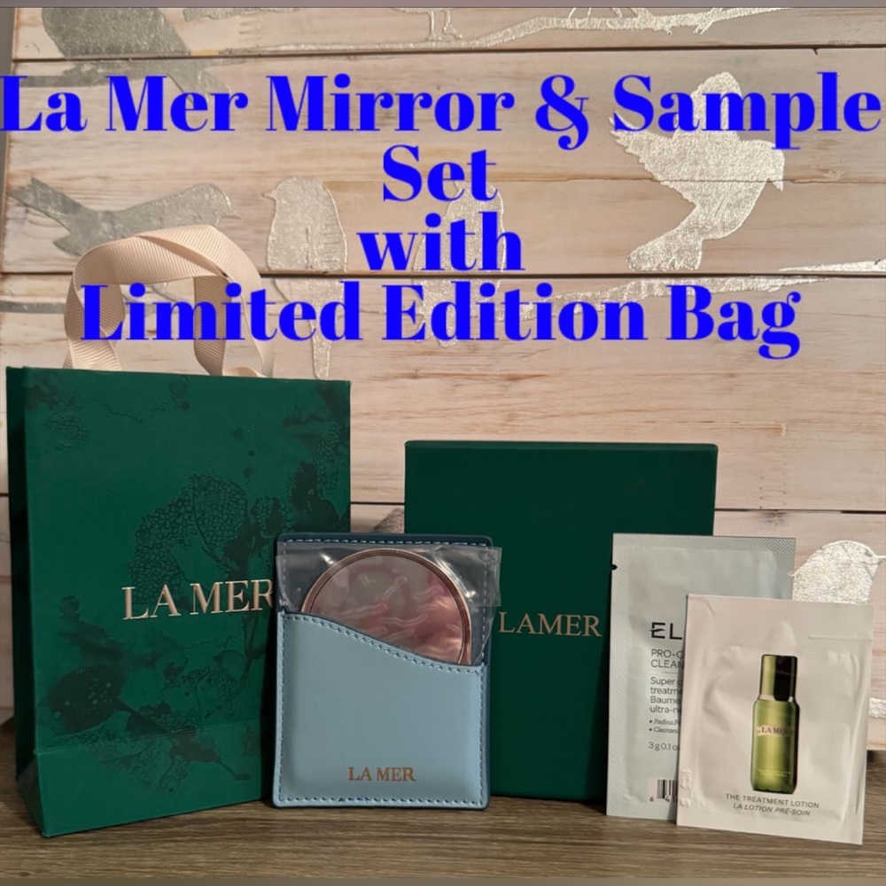 NEW La Mer Mirror & Skin Sample Gift-set in Limited Edition Bag